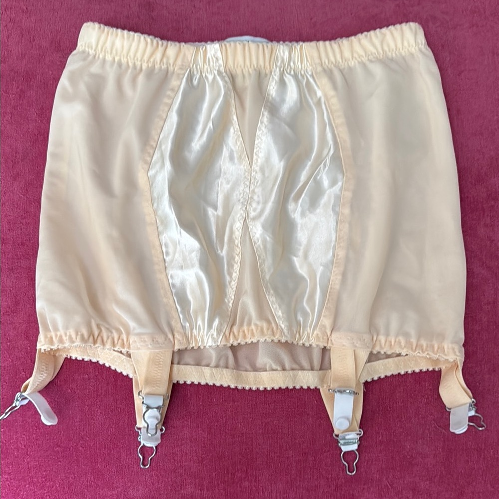Vintage Cream Garter Belt
